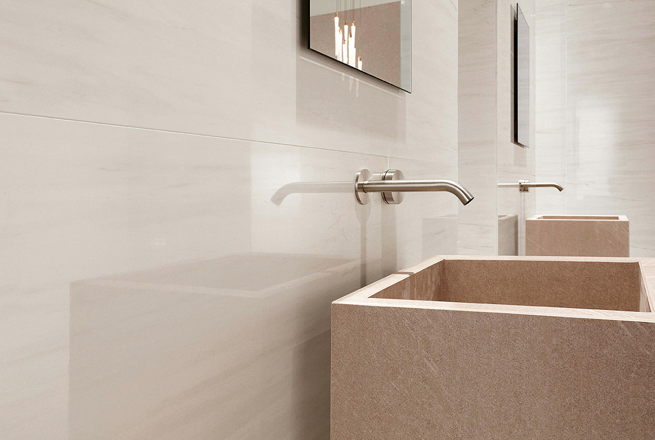 Керамогранит Marvel Bianco Dolomite Matt 50x110, Marvel Bianco Dolomite Lappato 75x150, Marvel Desert Beige 45x90